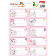 ETICHETE SCOLARE 30/SET ELEFANTI TLS-736 TANEX