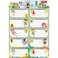 ETICHETE SCOLARE 30/SET FAIRIES TLS-819 TANEX