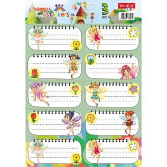 ETICHETE SCOLARE 30/SET FAIRIES TLS-819 TANEX ETICHETE SCOLARE 30/SET FAIRIES TLS-819 TANEX