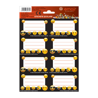 ETICHETE SCOLARE 40/SET EMOJI PIGNA