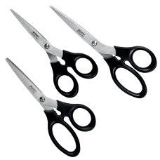 FOARFECA BIROU SET 3(16.5, 18,5 & 20 CM) NEAGRA OTEL INOXIDABIL LEITZ