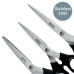 FOARFECA BIROU SET 3(16.5, 18,5 & 20 CM) NEAGRA OTEL INOXIDABIL LEITZ