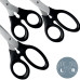 FOARFECA BIROU SET 3(16.5, 18,5 & 20 CM) NEAGRA OTEL INOXIDABIL LEITZ