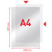 FOLIE PROTECTIE A4 CRISTAL 105 MICRONI 100/TOP DESCHIDERE L ESSELTE