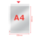 FOLIE PROTECTIE A4 CRISTAL 55 MICRONI 10/SET ESSELTE