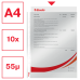 FOLIE PROTECTIE A4 CRISTAL 55 MICRONI 10/SET ESSELTE