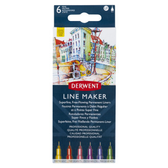 LINER 0.3 MM SET 6 PROFESIONAL DERWENT LINER 0.3 MM SET 6 PROFESIONAL DERWENT