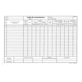 LISTA INVENTAR 14 COLOANE ORIZONTALE
