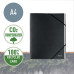 MAPA CARTON CU ELASTIC NEAGRA 6 SEPARATOARE RECYCLE LEITZ