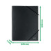 MAPA CARTON CU ELASTIC NEAGRA 6 SEPARATOARE RECYCLE LEITZ