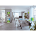 MAPA PLASTIC 12 COMPARTIMENTE ALBASTRU METALIZAT WOW LEITZ