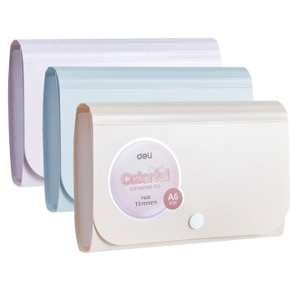 MAPA PLASTIC A6 12 SEPARATOARE PASTEL DELI MAPA PLASTIC A6 12 SEPARATOARE PASTEL DELI