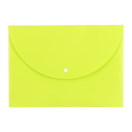 MAPA PLASTIC CU BUTON A4 DIV. CULORI NEON DELI