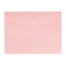 MAPA PLASTIC CU BUTON A4 ROZ PASTEL DELI MAPA PLASTIC CU BUTON A4 ROZ PASTEL DELI