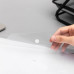 MAPA PLASTIC CU BUTON A4 TRANSPARENTA DELI