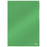 MAPA PROTECTIE A4 CRISTAL TIP L VERDE 25/SET 150 MICRONI ESSELTE