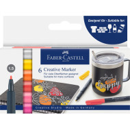 MARKER CREATIV SET 6 CULORI SUMMER FABER-CASTELL