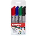 MARKER FLIPCHART 4/SET 3MM ECO KORES