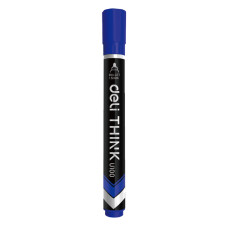 MARKER PERMANENT ALBASTRU VARF ROTUND 1.5MM DELI