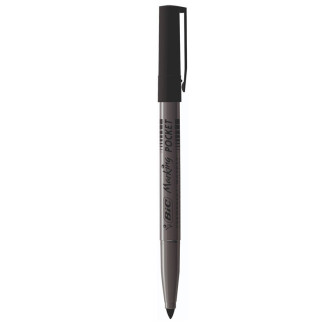 MARKER PERMANENT NEGRU 1.0MM 1445 BIC