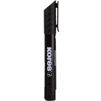 MARKER PERMANENT NEGRU VARF ROTUND 3MM ECO KORES