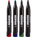 MARKER PERMANENT NEGRU VARF ROTUND 3MM ECO KORES