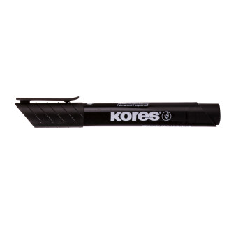 MARKER PERMANENT NEGRU VARF ROTUND 3MM KORES