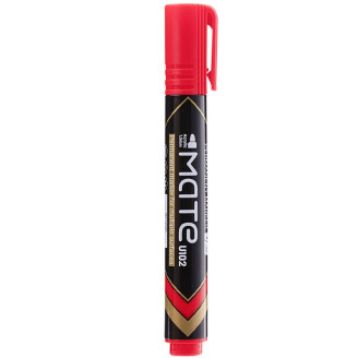MARKER PERMANENT ROSU VARF ROTUND 1.5MM MATE DELI