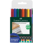 MARKER PERMANENT SET 8 M MULTIMARK FABER-CASTELL MARKER PERMANENT SET 8 M MULTIMARK FABER-CASTELL