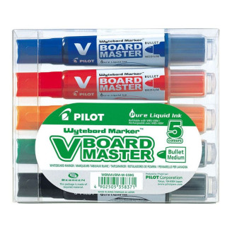 MARKER WHITEBOARD 5/SET 6MM VARF ROTUND VBOARD PILOT MARKER WHITEBOARD 5/SET 6MM VARF ROTUND VBOARD PILOT