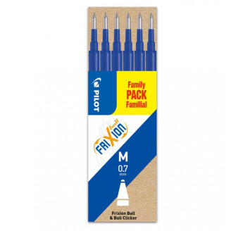 MINA ROLLER 0.7MM ALBASTRA 6/SET FRIXION PILOT MINA ROLLER 0.7MM ALBASTRA 6/SET FRIXION PILOT