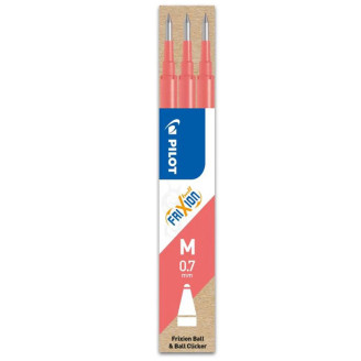 MINA ROLLER 0.7MM ROZ CORAL 3/SET FRIXION PILOT