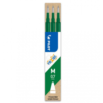 MINA ROLLER 0.7MM VERDE 3/SET FRIXION PILOT
