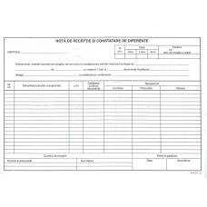 NOTA RECEPTIE CONSTATARE DIFERENTE FARA TVA AUTOCOPIATIVA NOTA RECEPTIE CONSTATARE DIFERENTE FARA TVA AUTOCOPIATIVA