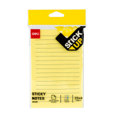 NOTES ADEZIV 101*152 MM 4*25 FILE R-V-G-A LINIAT DELI