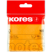 NOTES ADEZIV 75x75MM PORTOCALIU NEON 100 FILE KORES NOTES ADEZIV 75x75MM PORTOCALIU NEON 100 FILE KORES