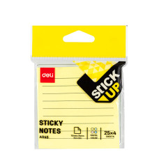NOTES ADEZIV 76 x 76 MM 4 x 25 FILE R-V-G-A LINIAT DELI