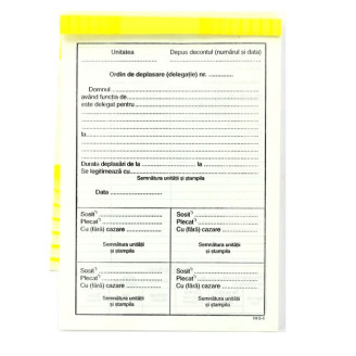 ORDIN DE DEPLASARE A5