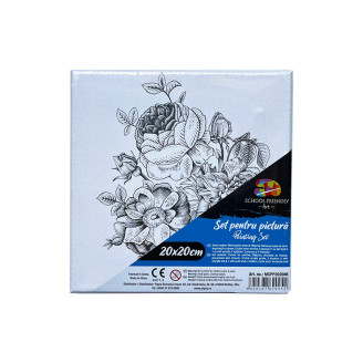 PANZA PREDESENATA PE SASIU 20*20CM FLOARE SF ART PIGNA