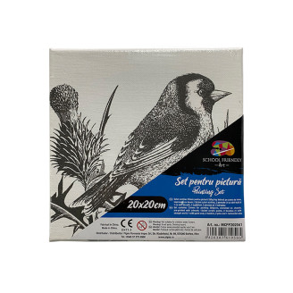 PANZA PREDESENATA PE SASIU 20 x 20 CM PASARE 2 SF ART PIGNA PANZA PREDESENATA PE SASIU 20 x 20 CM PASARE 2 SF ART PIGNA