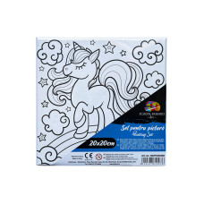 PANZA PREDESENATA PE SASIU 20*20CM UNICORN SF ART PIGNA