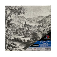 PANZA PREDESENATA PE SASIU 30 x 30 CM PEISAJ SF ART PIGNA