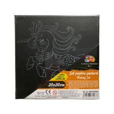 PANZA PREDESENATA PE SASIU NEAGRA 20 x 20 CM UNICORNI 2 SF ART PIGNA PANZA PREDESENATA PE SASIU NEAGRA 20 x 20 CM UNICORNI 2 SF ART PIGNA