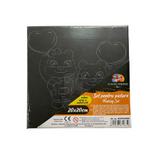 PANZA PREDESENATA PE SASIU NEAGRA 20 x 20 CM URS SF ART PIGNA PANZA PREDESENATA PE SASIU NEAGRA 20 x 20 CM URS SF ART PIGNA