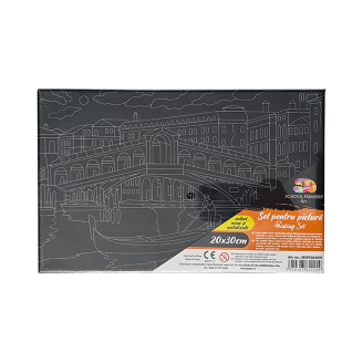 PANZA PREDESENATA PE SASIU NEAGRA 20*30CM VENETIA SF ART PIGNA PANZA PREDESENATA PE SASIU NEAGRA 20*30CM VENETIA SF ART PIGNA