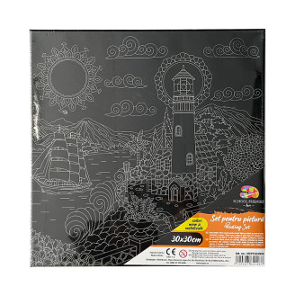 PANZA PREDESENATA PE SASIU NEAGRA 30*30CM FAR SF ART PIGNA PANZA PREDESENATA PE SASIU NEAGRA 30*30CM FAR SF ART PIGNA