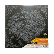 PANZA PREDESENATA PE SASIU NEAGRA 30 x 30 CM UNICORN SF ART PIGNA