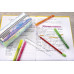 PENAR ETUI TUBULAR GLITTER FLIP FLOP ARGINTIU EBERHARD FABER