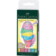 PITT ARTIST PEN SET 6 BUC PASTEL FABER-CASTELL