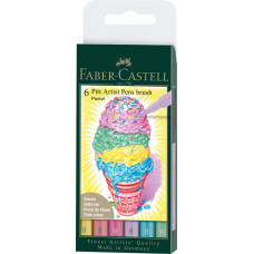 PITT ARTIST PEN SET 6 BUC PASTEL FABER-CASTELL